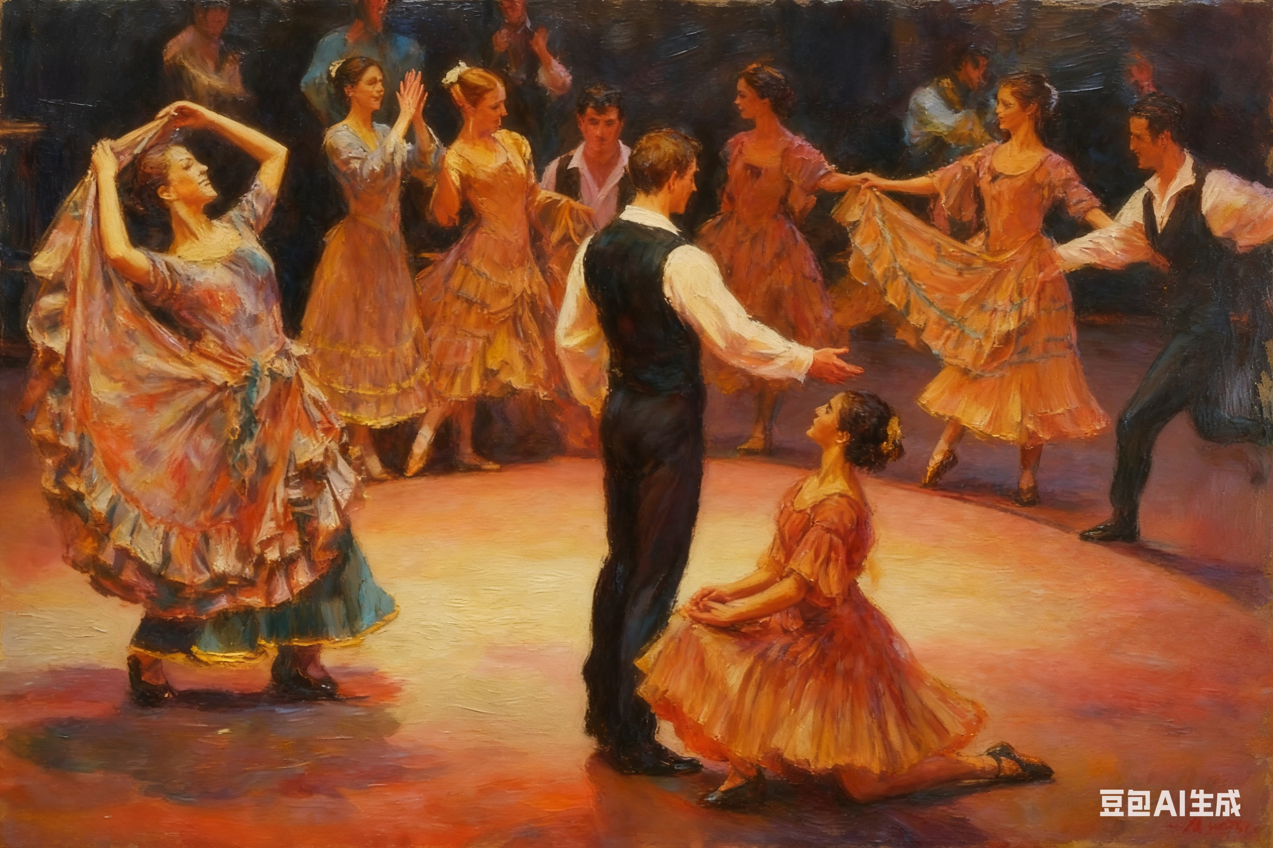 波莱罗舞曲主题场景（西班牙风情/音乐氛围）